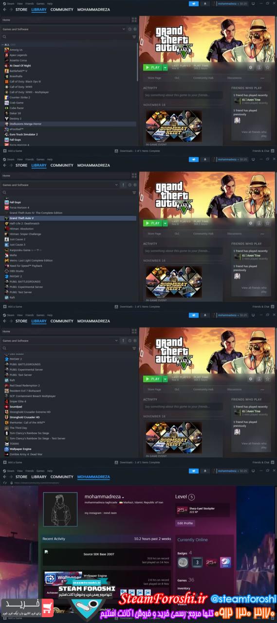 خرید اکانت استیم کد 14393