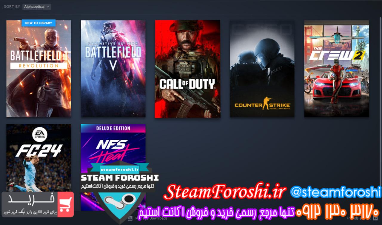 خرید اکانت استیم کد 14503