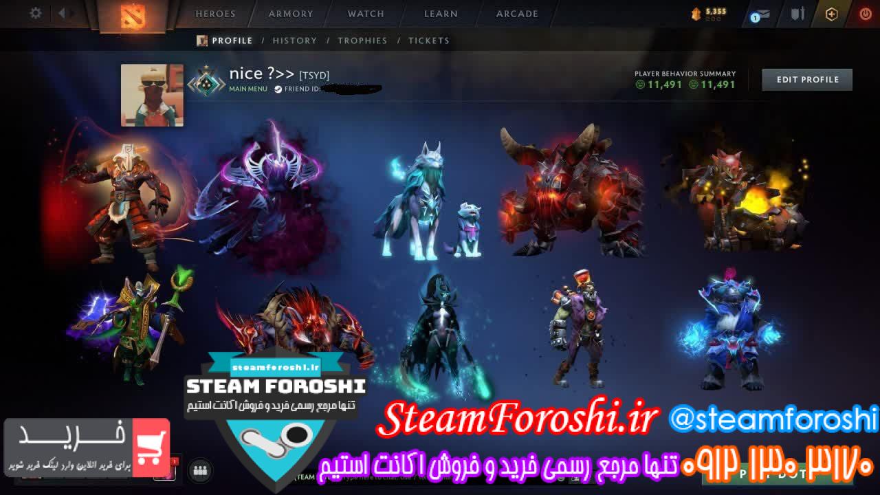 خرید اکانت دوتا 2 کد 14515