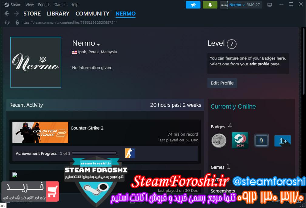 خرید اکانت سی اس گو کد 14519