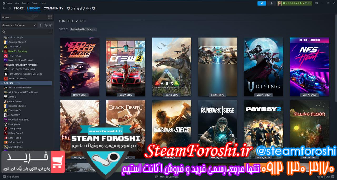 خرید اکانت استیم کد 14560