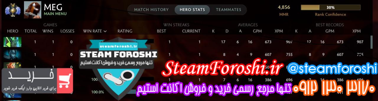 خرید اکانت دوتا 2 کد 14550