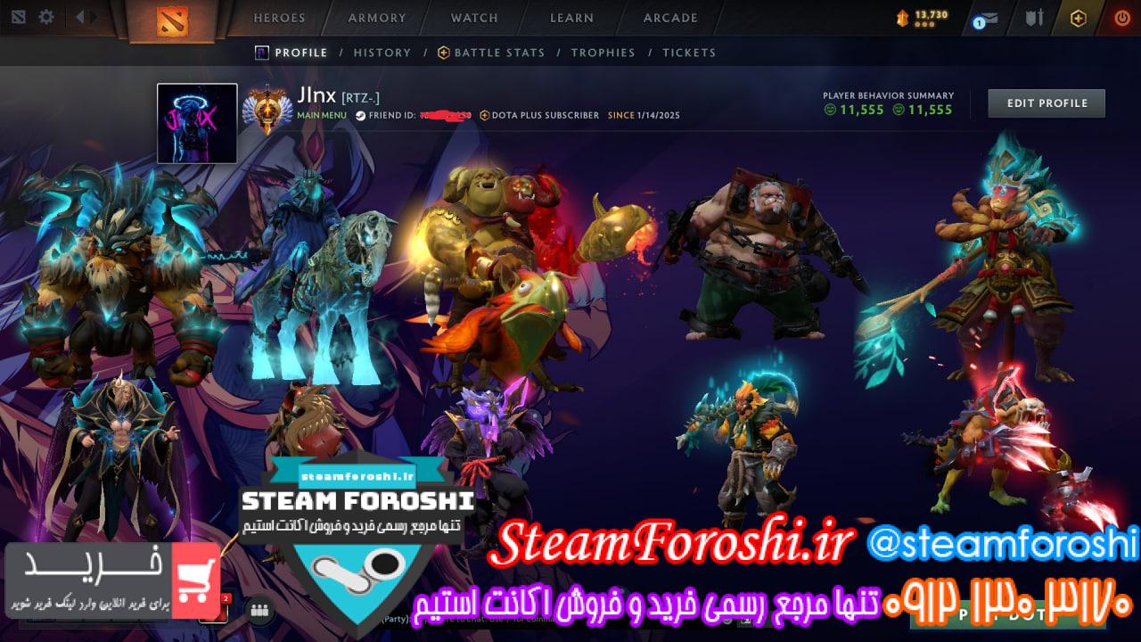 خرید اکانت دوتا 2 کد 14576