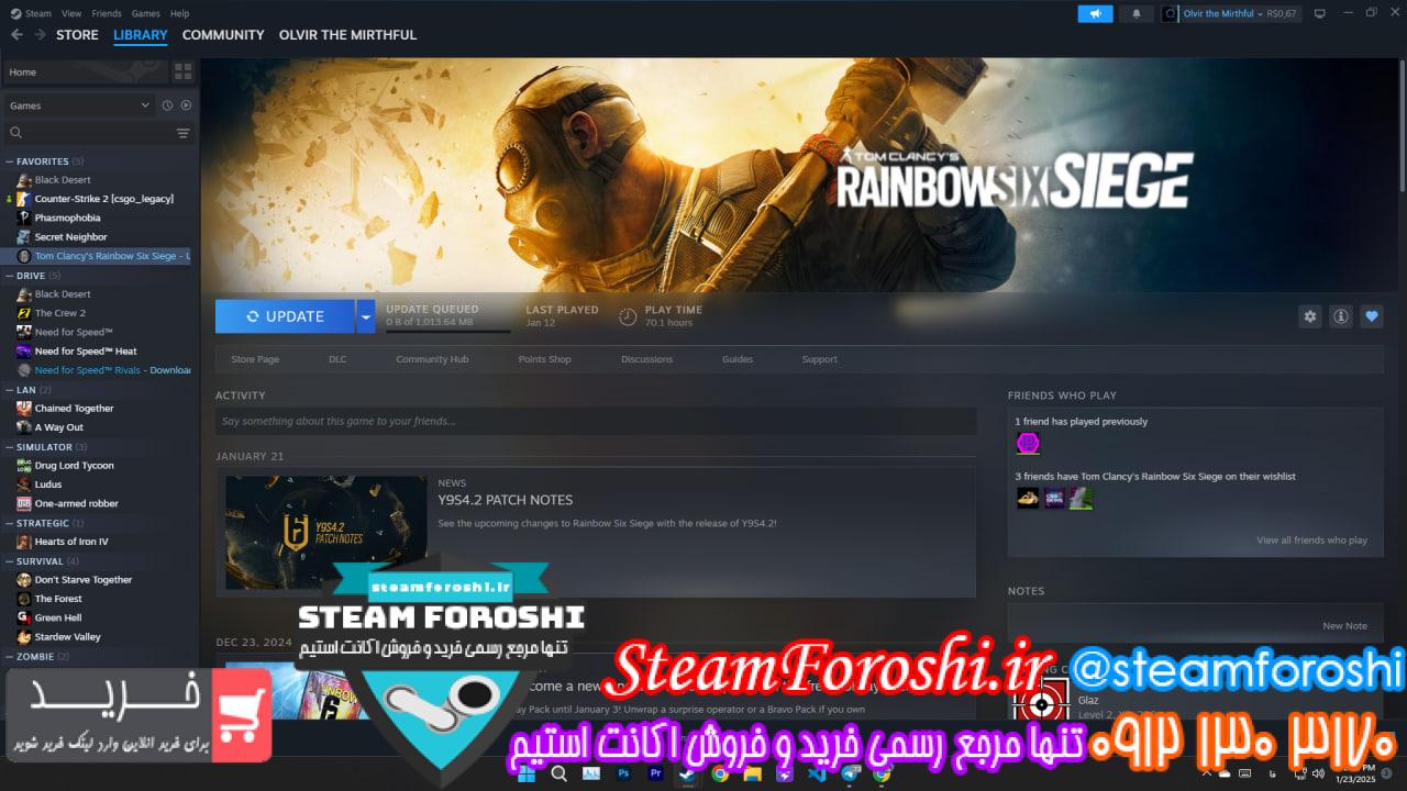 خرید اکانت استیم کد 14585