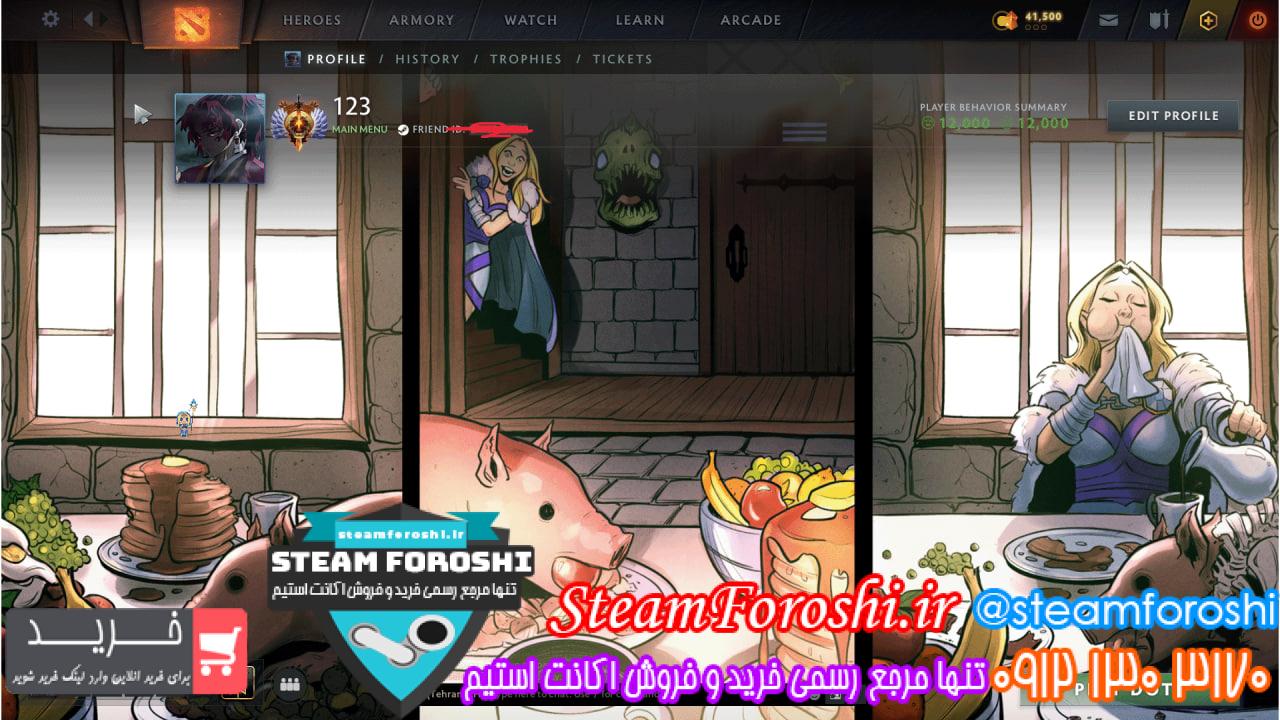 خرید اکانت دوتا 2 کد 14588