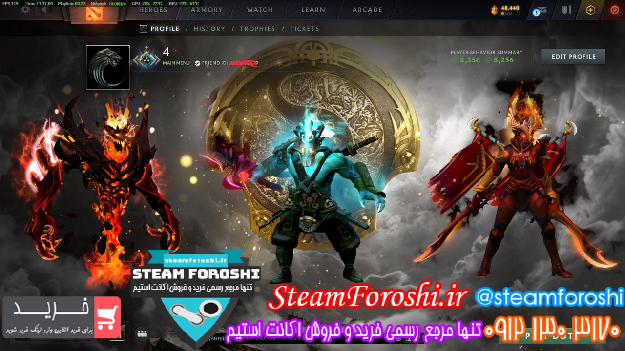 خرید اکانت دوتا 2 کد 14590