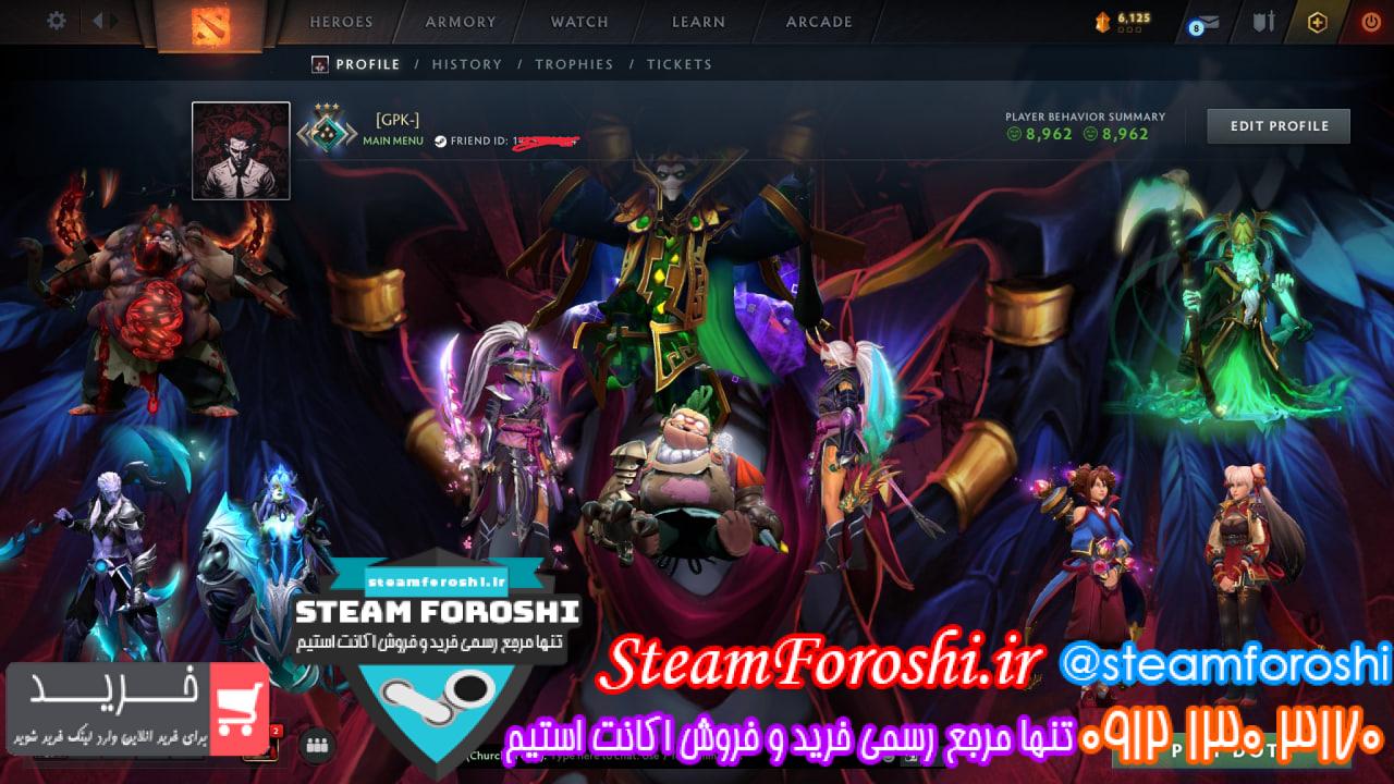 خرید اکانت دوتا 2 کد 14643