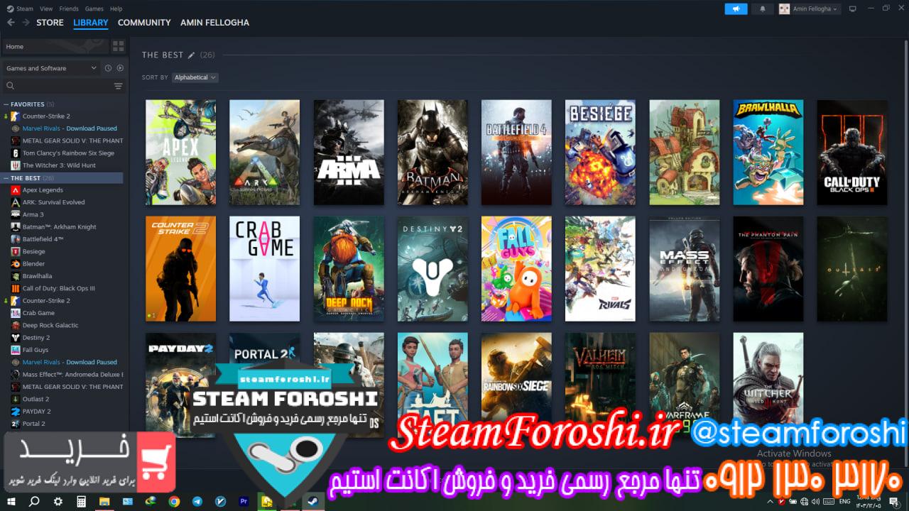 خرید اکانت استیم کد 14701