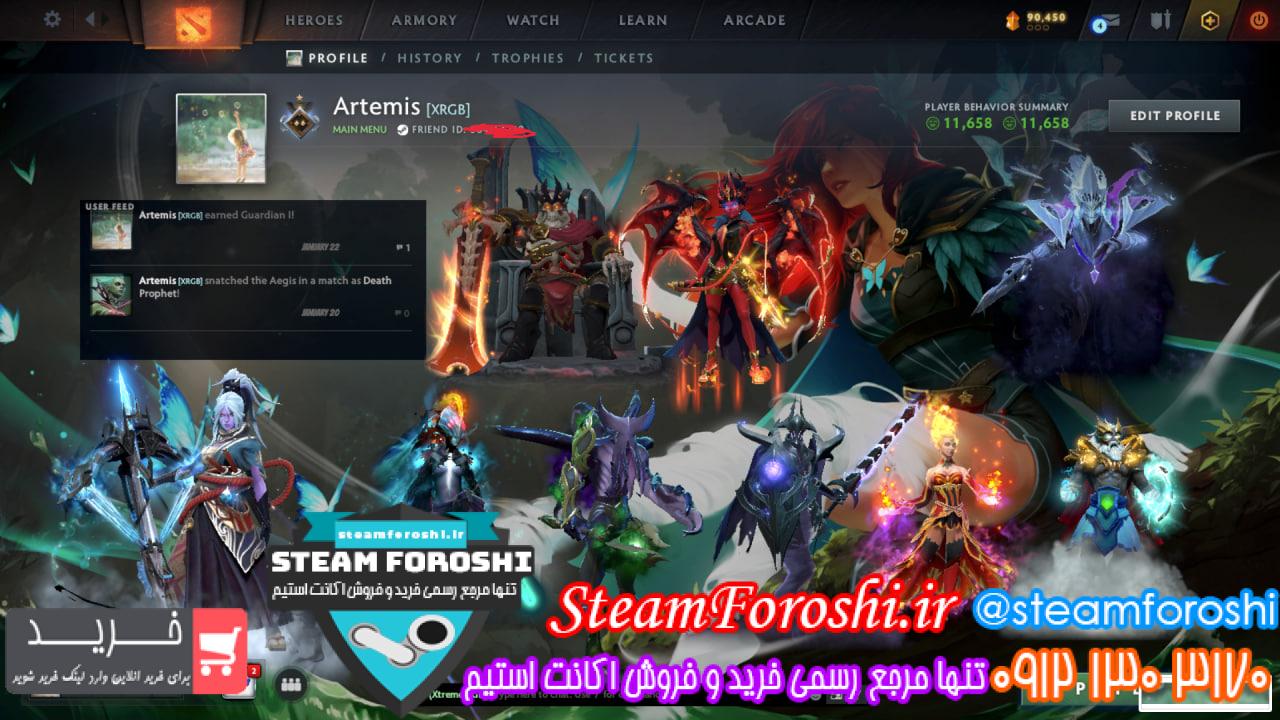 خرید اکانت دوتا 2 کد 14706