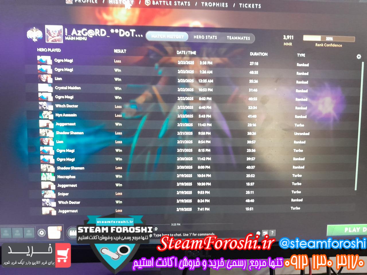 خرید اکانت دوتا 2 کد 14708