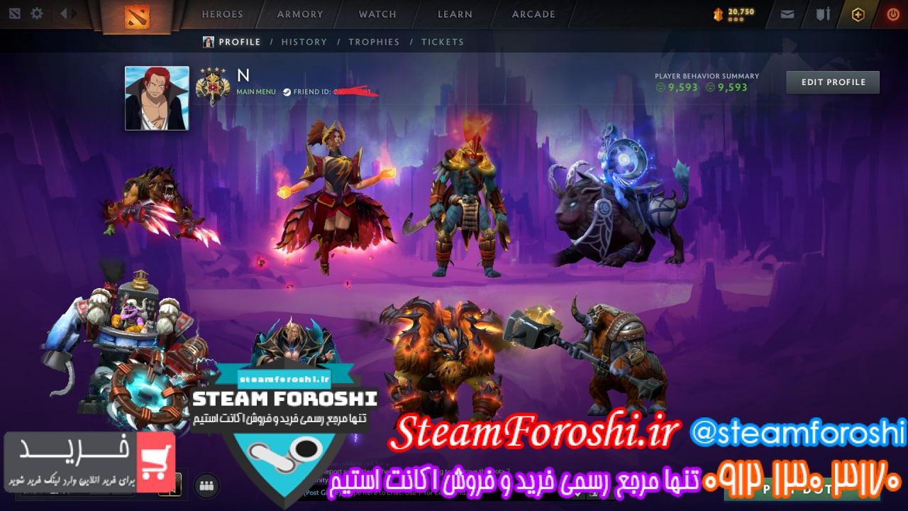 خرید اکانت دوتا 2 کد 14724