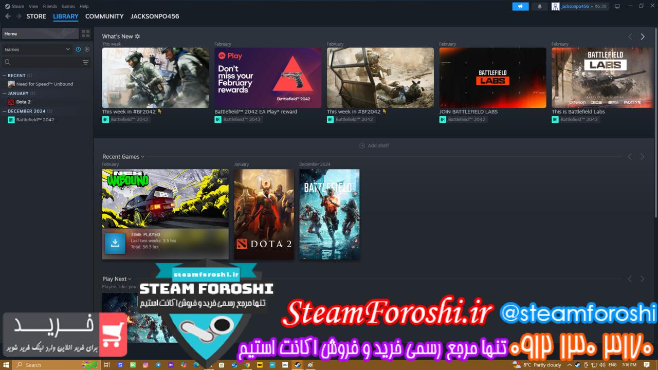 خرید اکانت استیم کد 14750