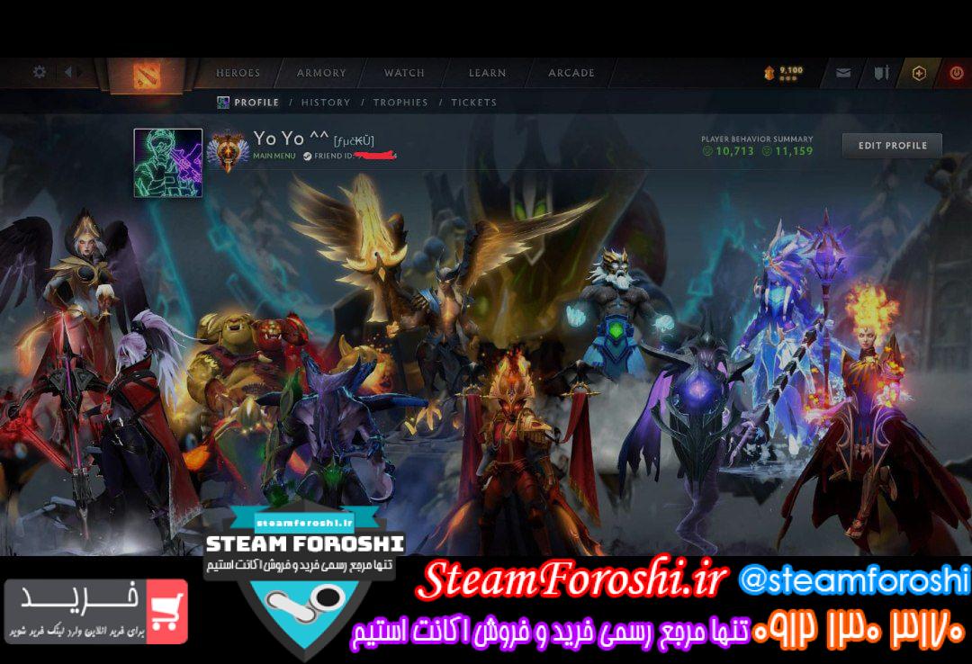 خرید اکانت دوتا 2 کد 14755