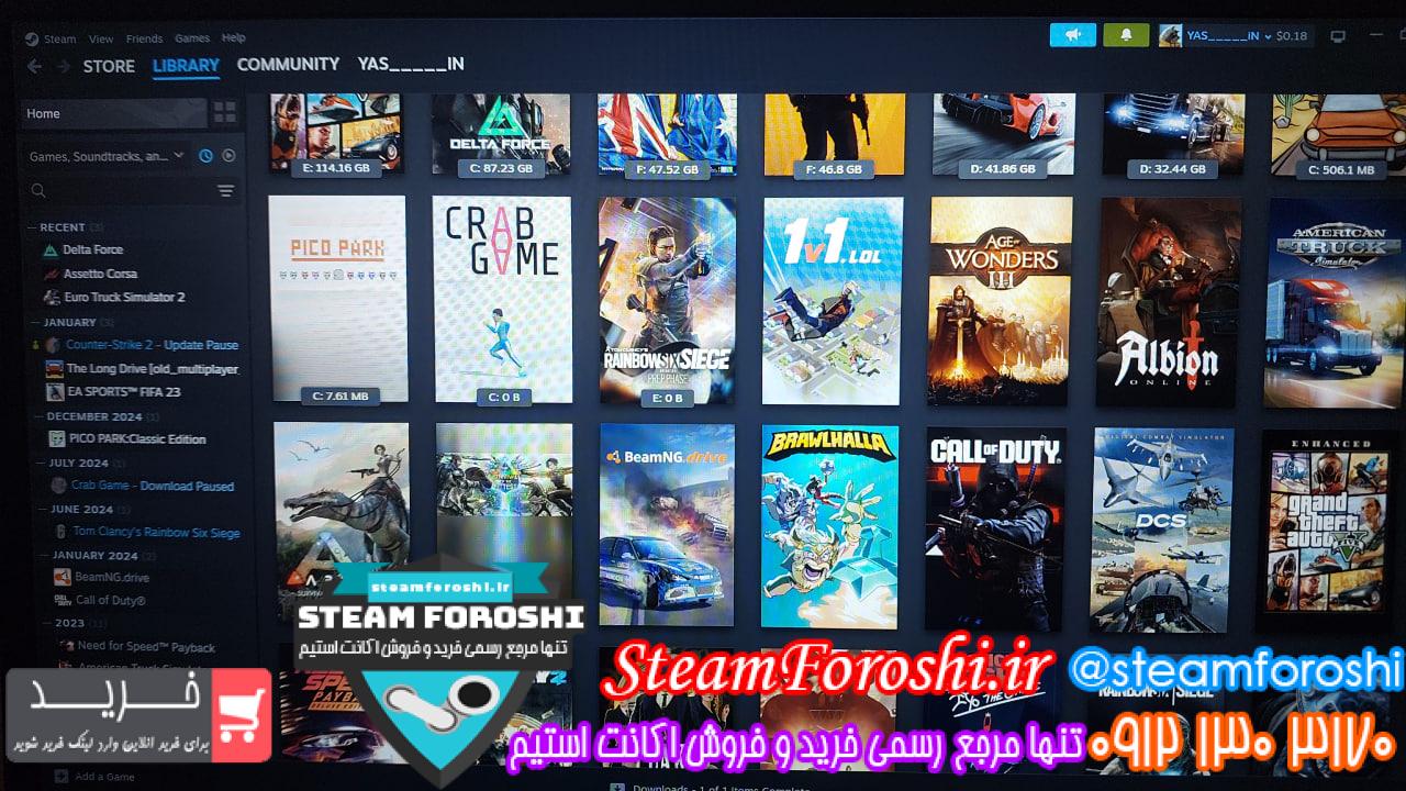 خرید اکانت استیم کد 14828