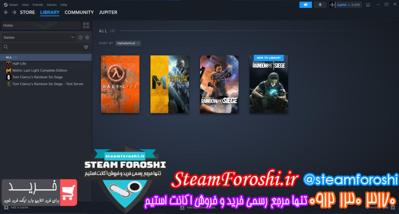 خرید اکانت استیم کد 14825