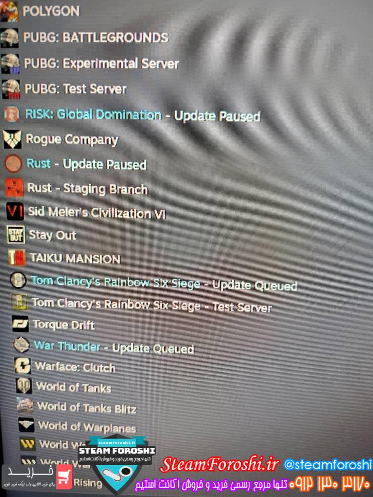 خرید اکانت استیم کد 14865