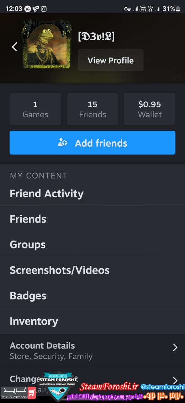 خرید اکانت cs go کد 14870