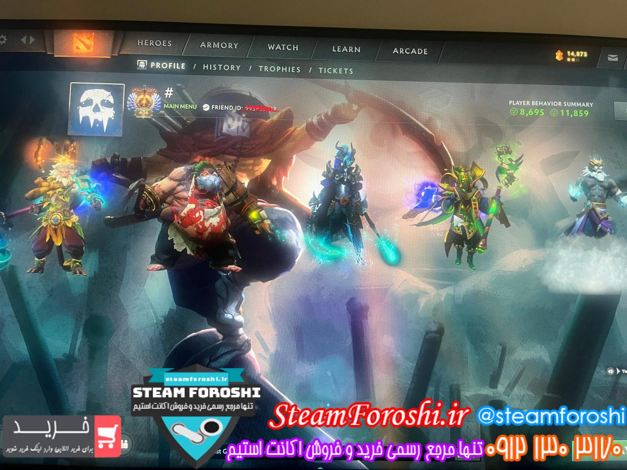 خرید اکانت دوتا 2 کد 14875