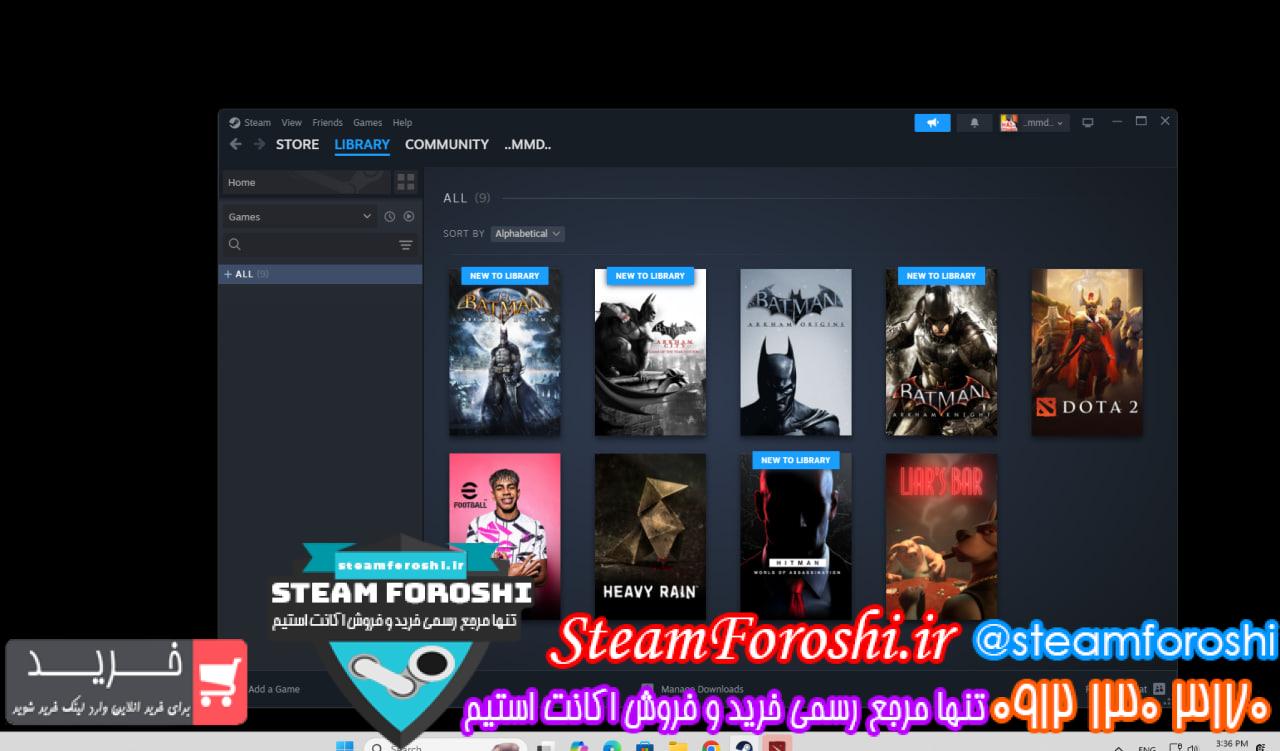 خرید اکانت استیم کد 14895