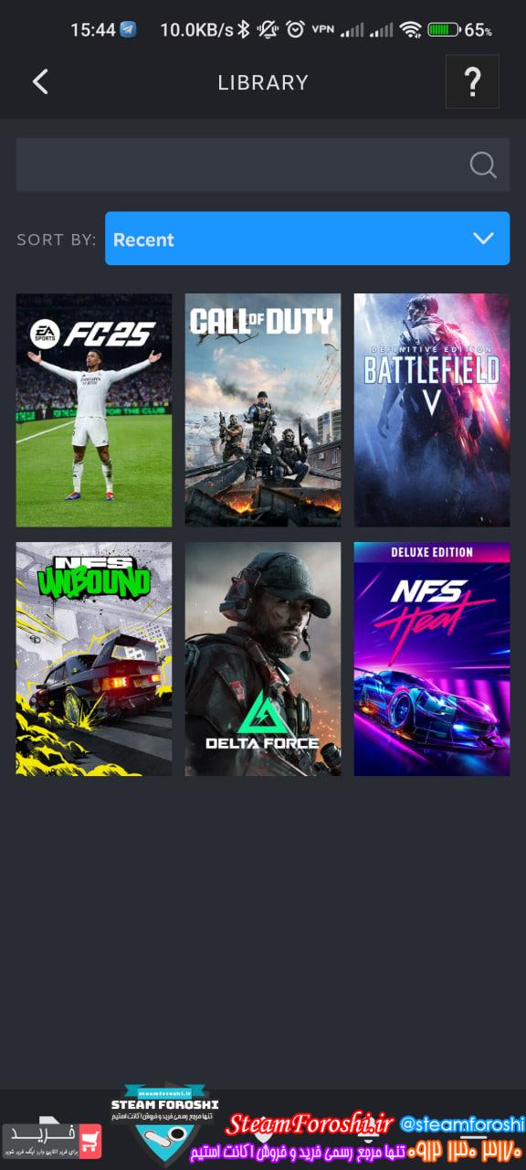 خرید اکانت استیم کد 14904