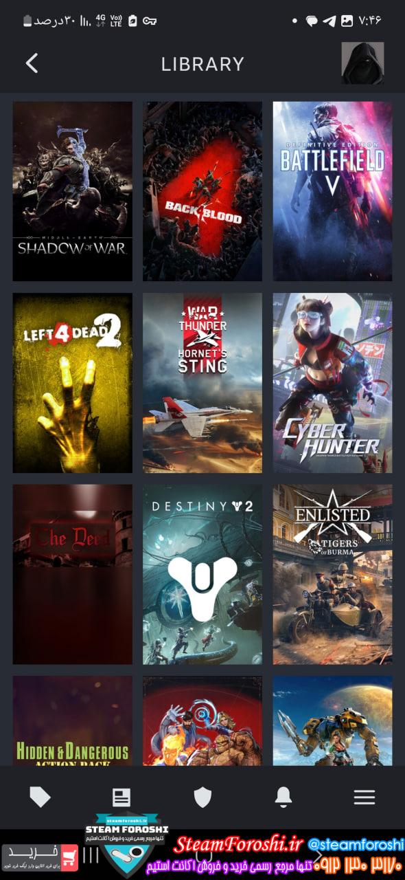 خرید اکانت استیم کد 14903