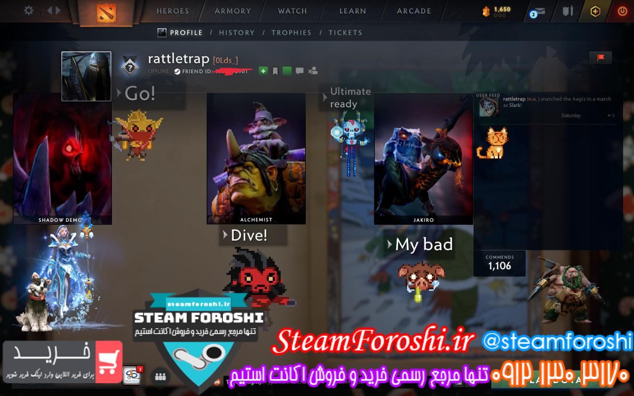 خرید اکانت دوتا 2 کد 14911