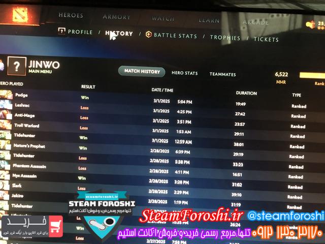 خرید اکانت دوتا 2 کد 14932