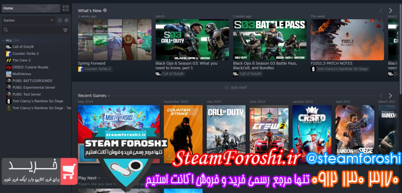 خرید اکانت استیم کد 14951