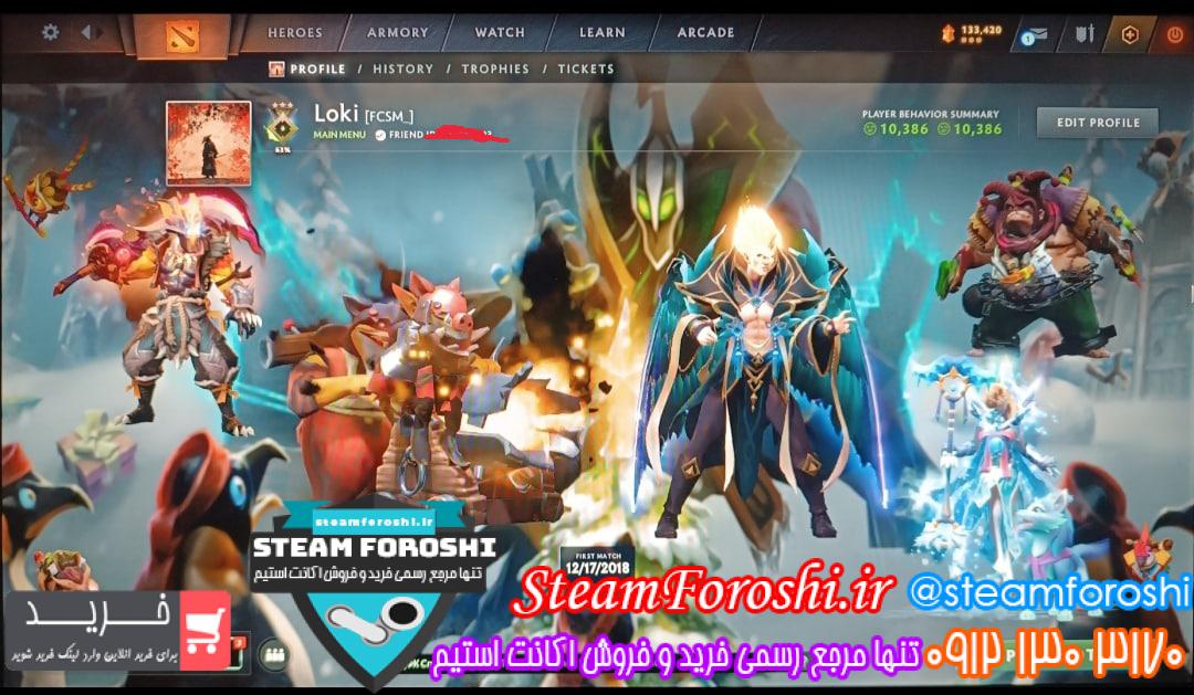 خرید اکانت دوتا 2 کد 14954