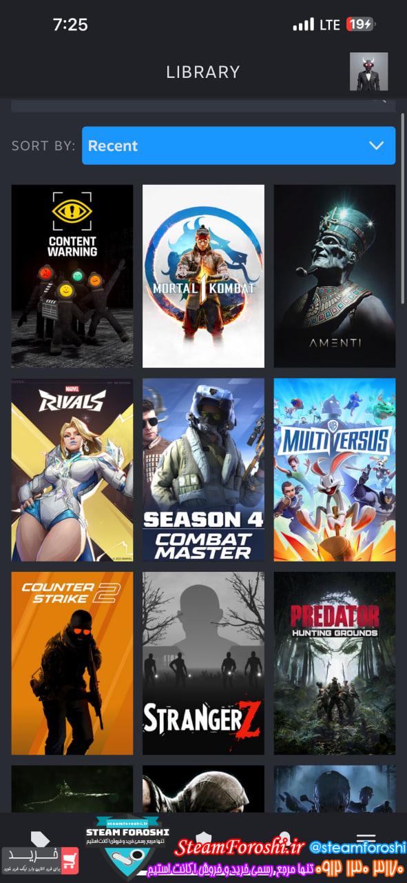 خرید اکانت استیم کد 14976