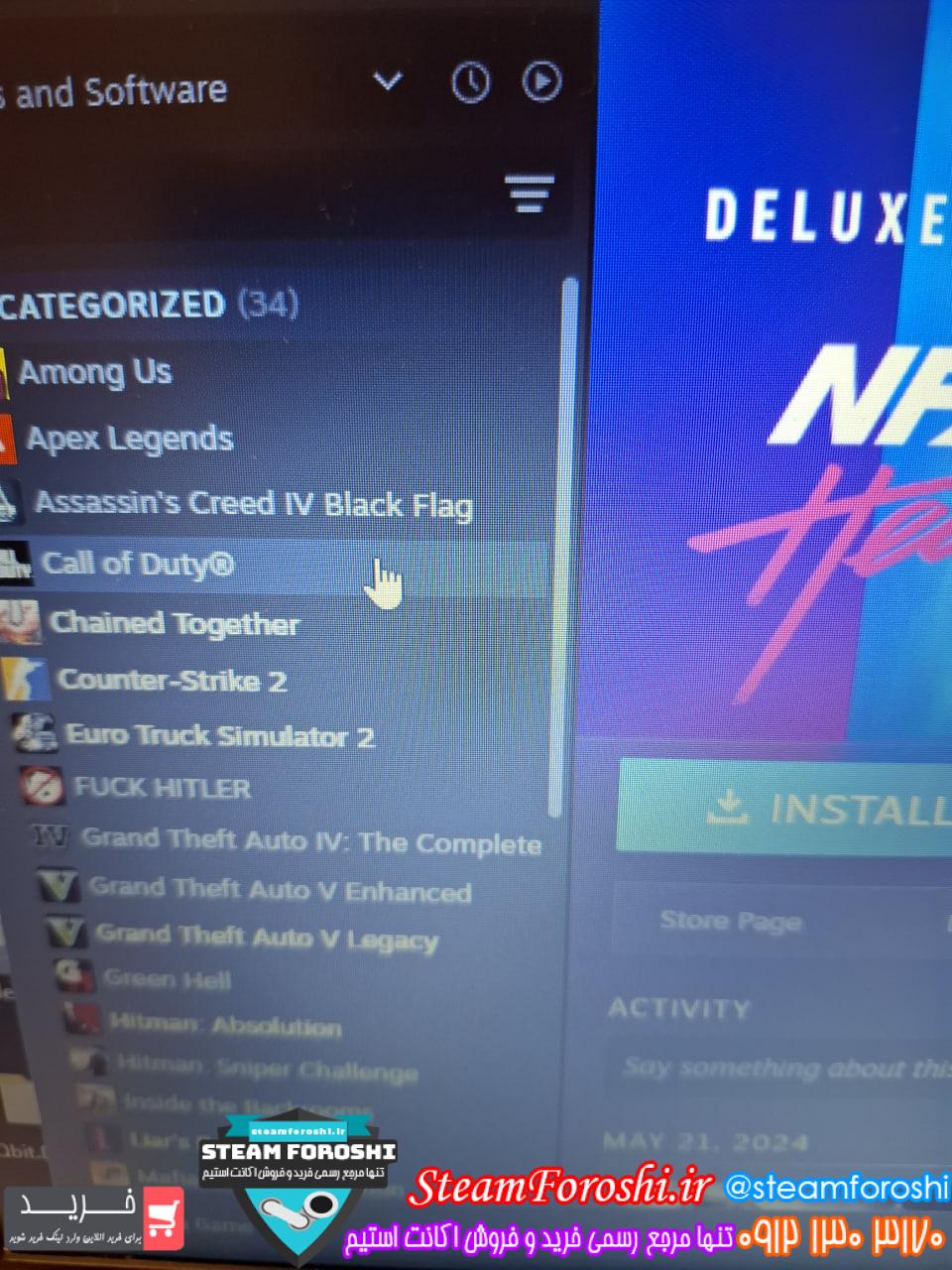 خرید اکانت استیم کد 15009