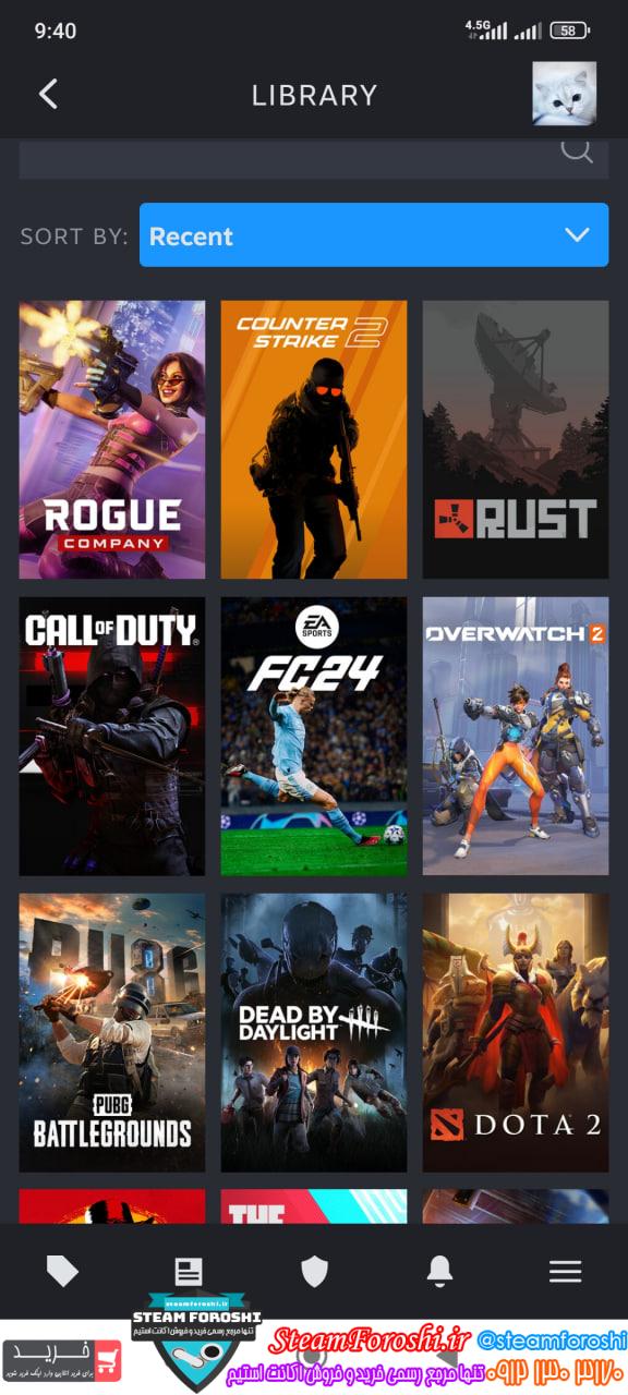 خرید اکانت استیم کد 15011