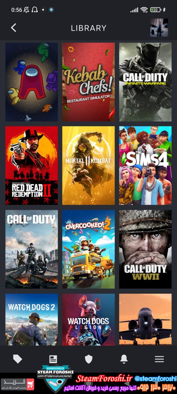 خرید اکانت استیم کد 15015