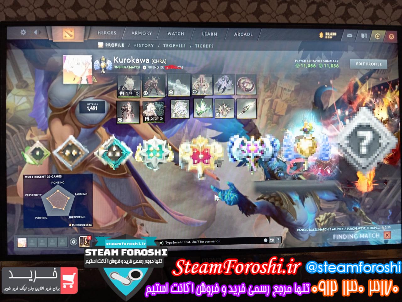 خرید اکانت دوتا 2 کد 15024