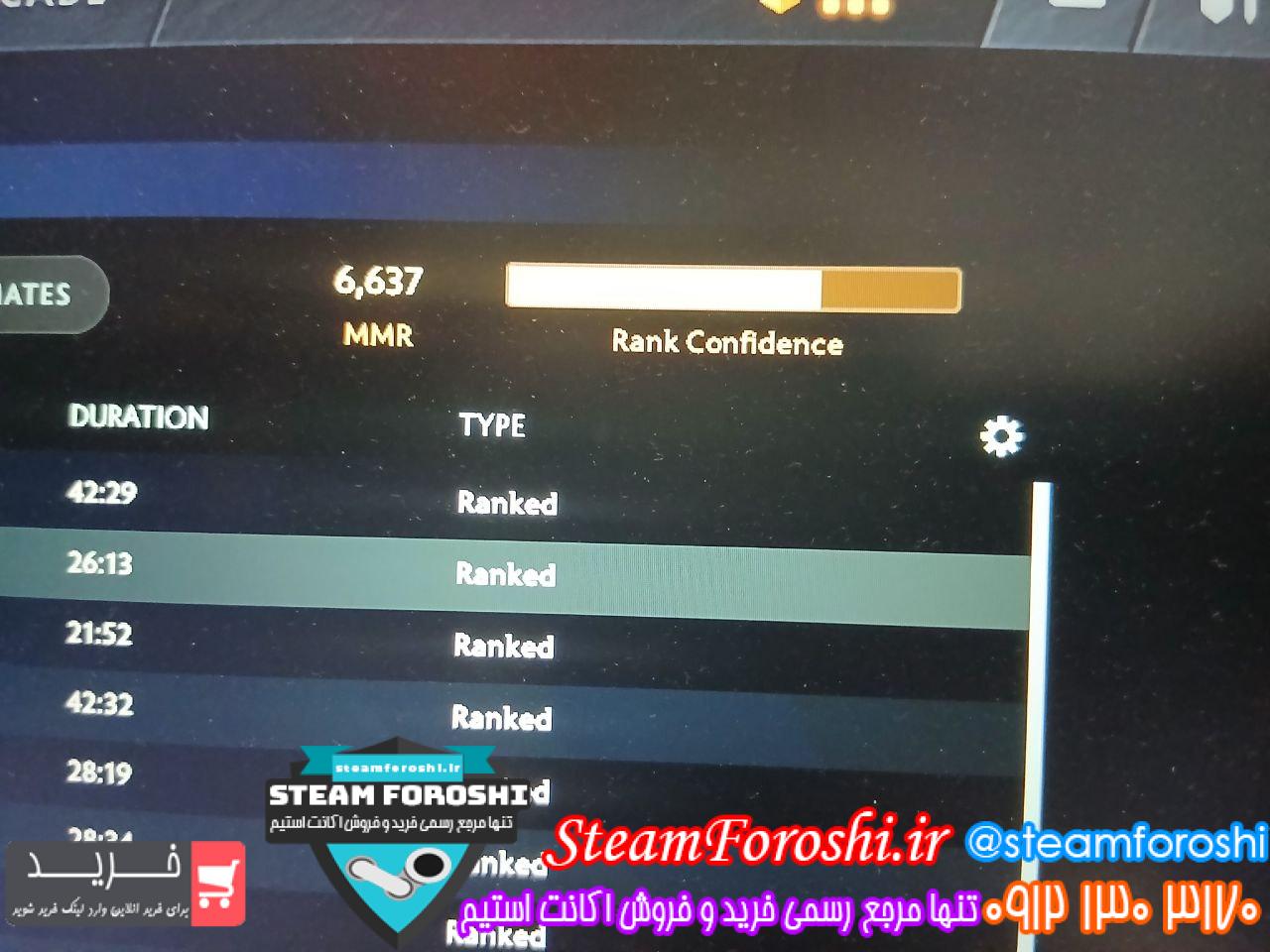 خرید اکانت دوتا 2 کد 15027