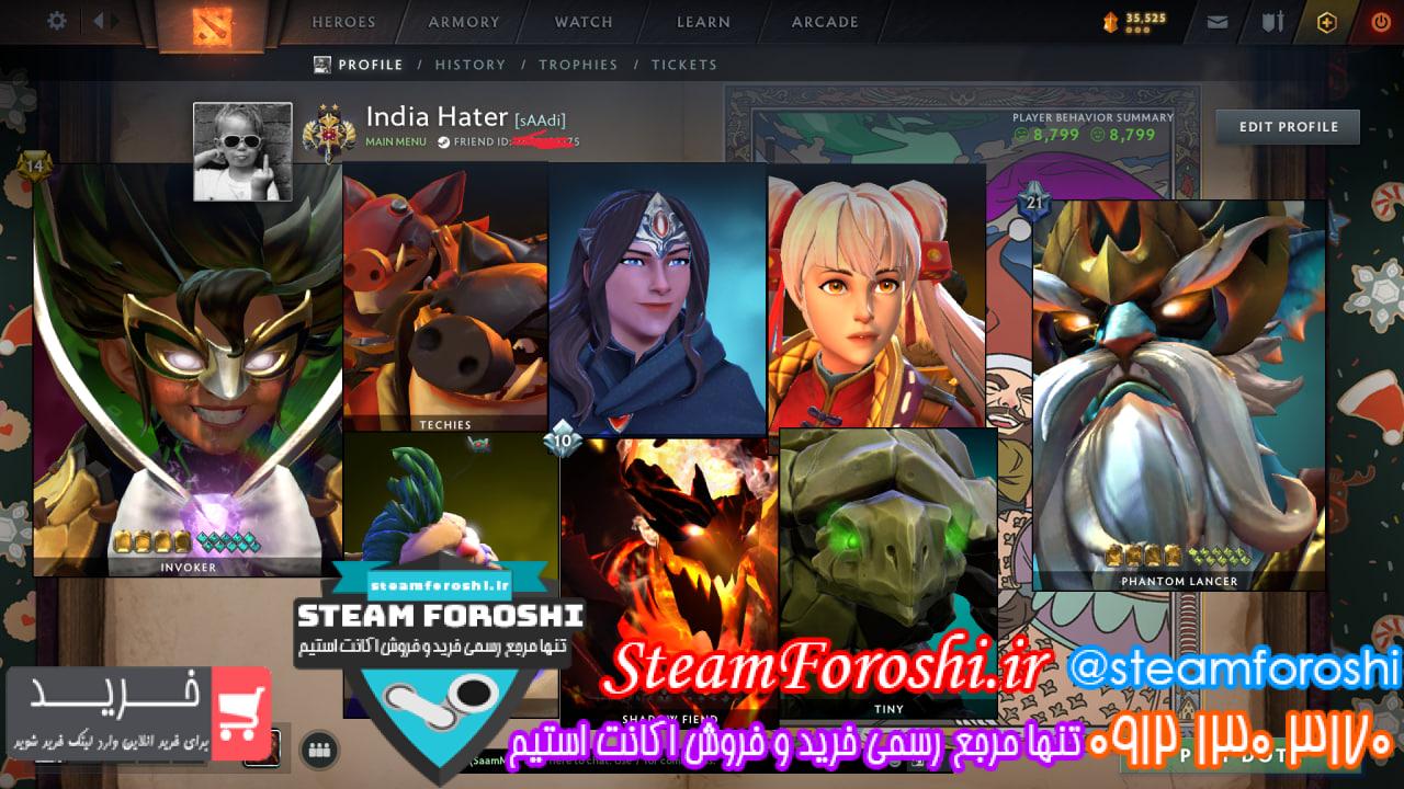 خرید اکانت دوتا 2 کد 15036