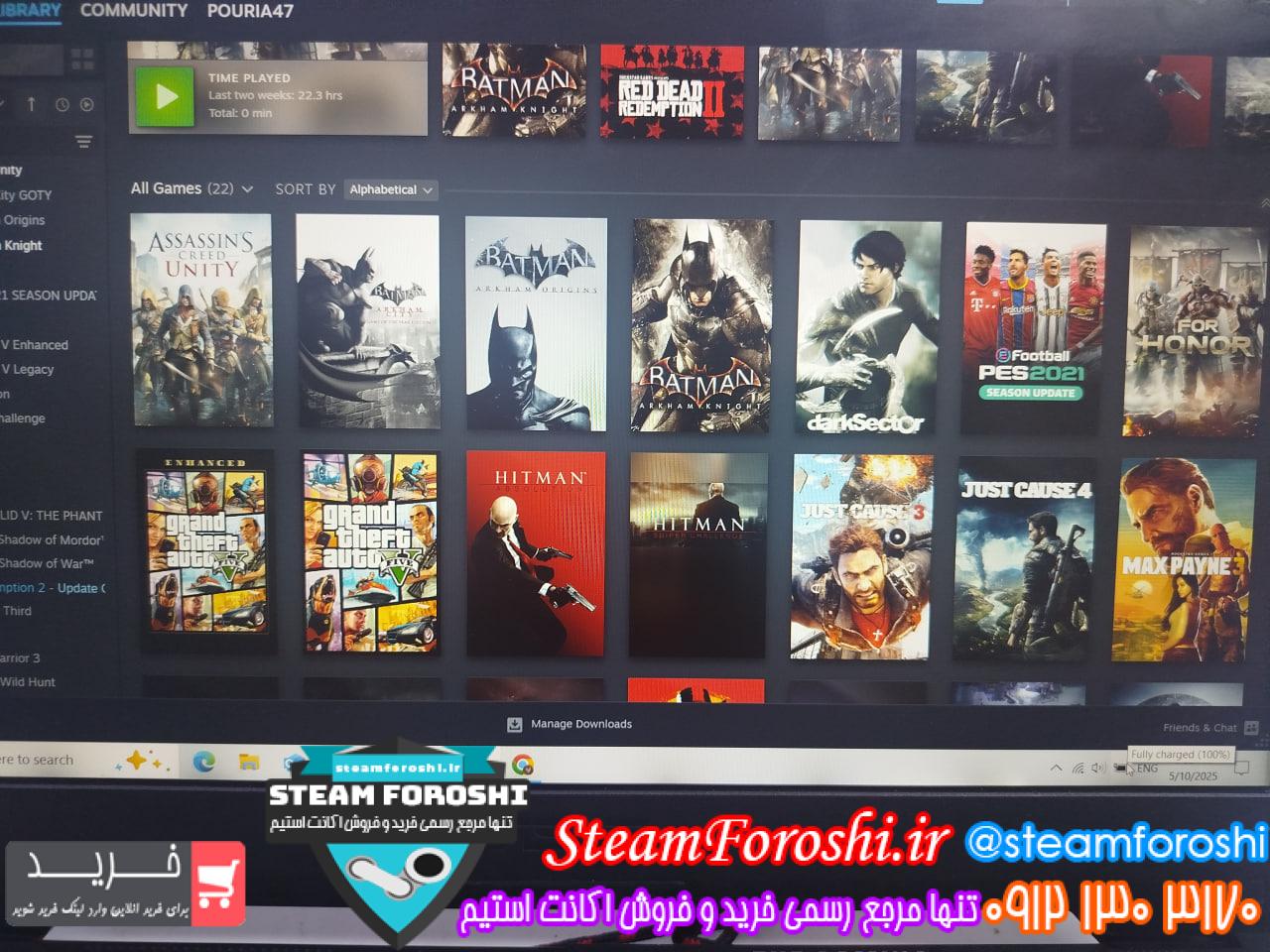 خرید اکانت استیم کد 15040