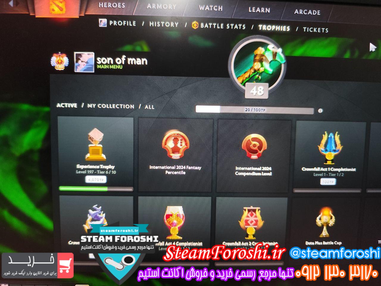 خرید اکانت دوتا 2 کد 15089