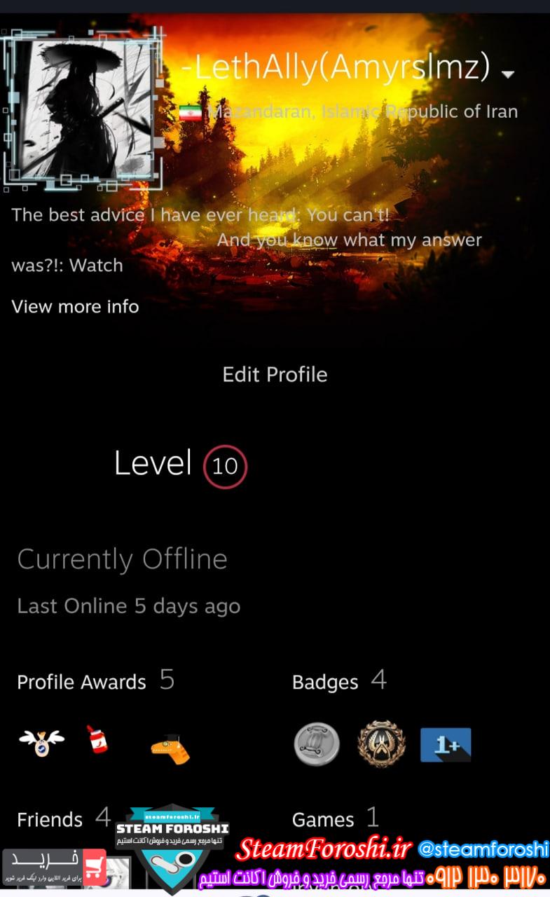 خرید اکانت cs go کد 15101