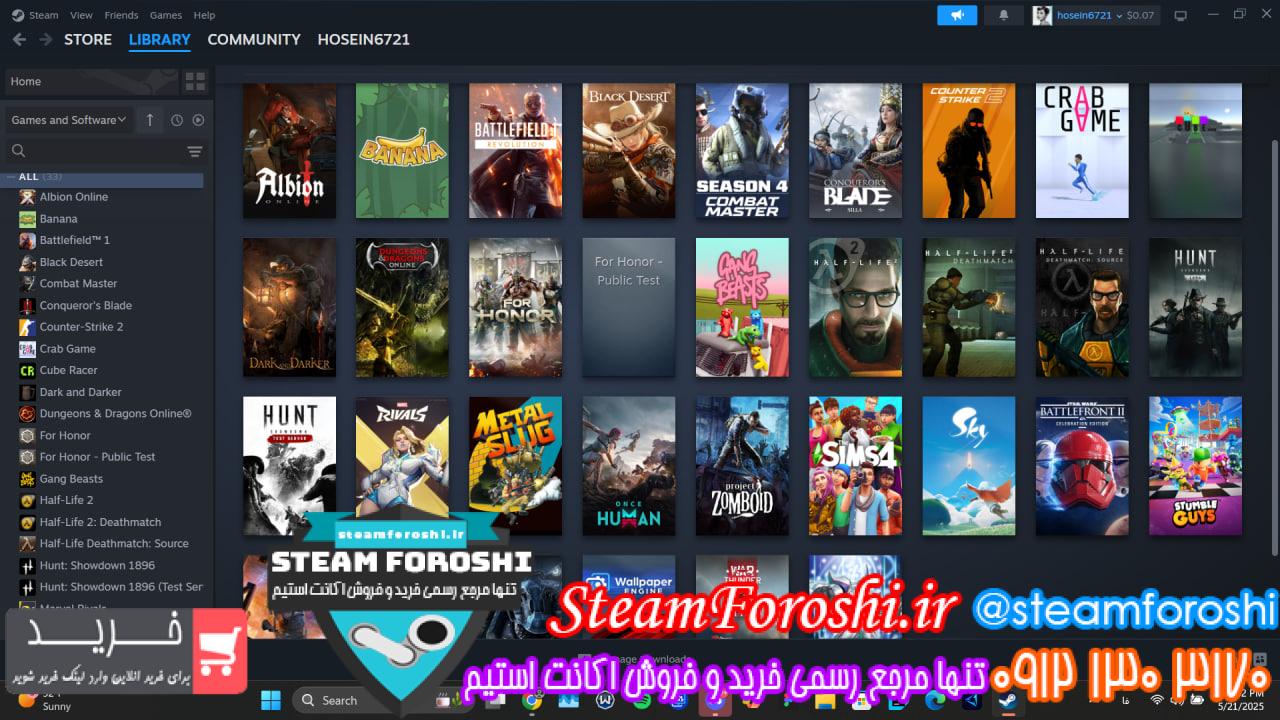 خرید اکانت استیم کد 15106