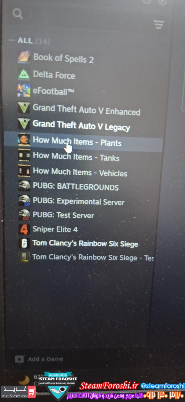 خرید اکانت استیم کد 15108