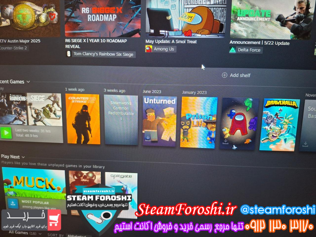 خرید اکانت استیم کد 15115