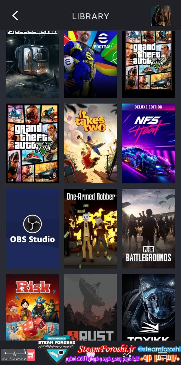 خرید اکانت استیم کد 15119