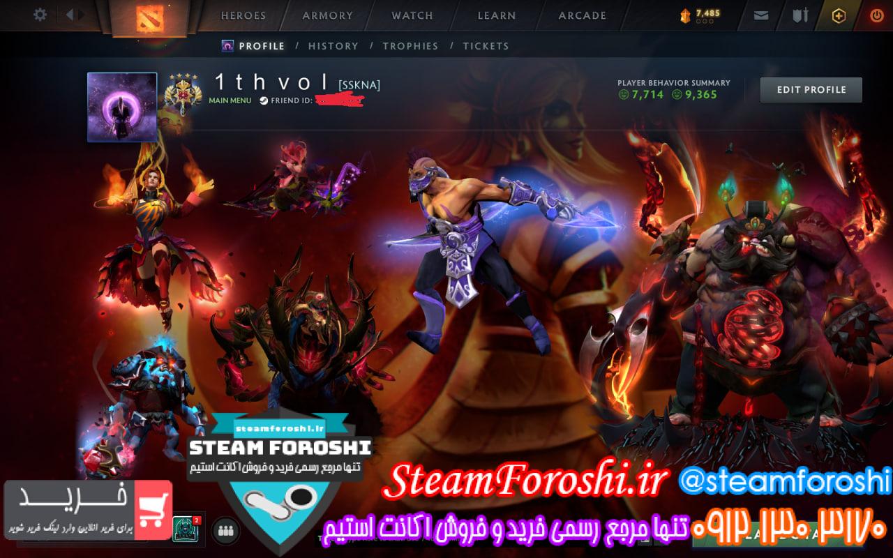 خرید اکانت دوتا 2 کد 15120