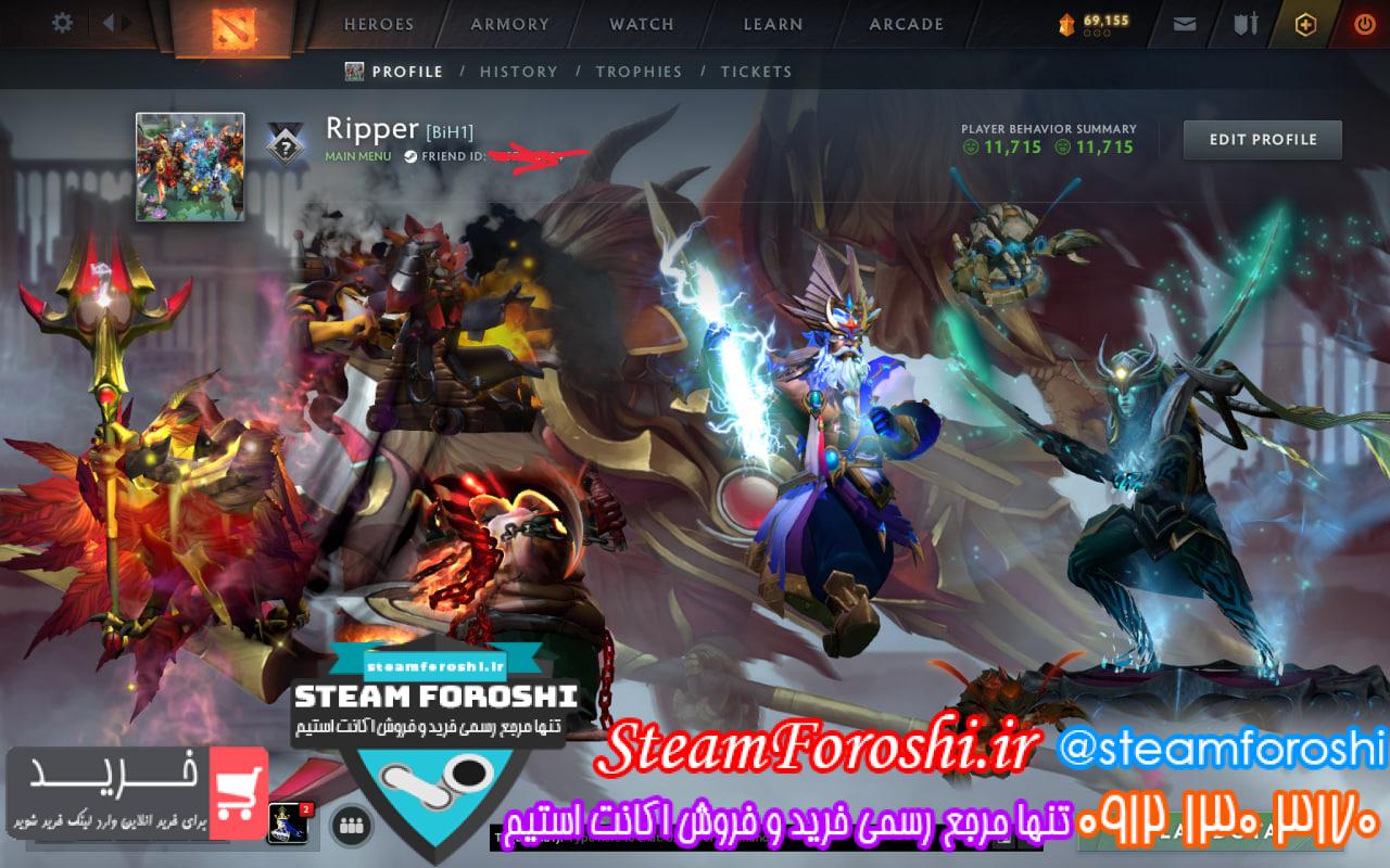 خرید اکانت دوتا 2 کد 15121