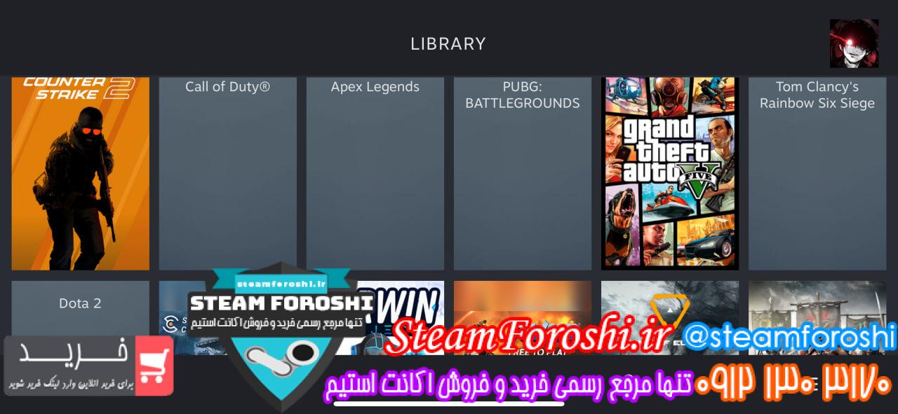خرید اکانت استیم کد 15140