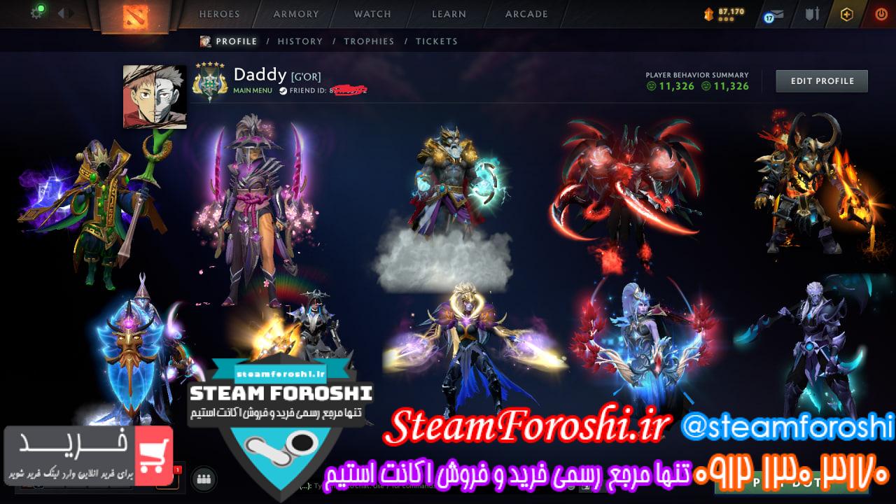 خرید اکانت دوتا 2 کد 15166