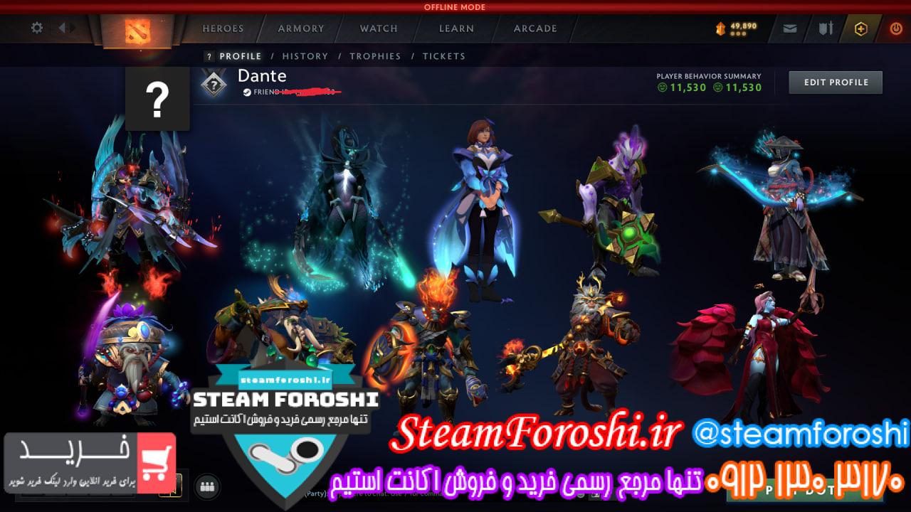 خرید اکانت دوتا 2 کد 15175