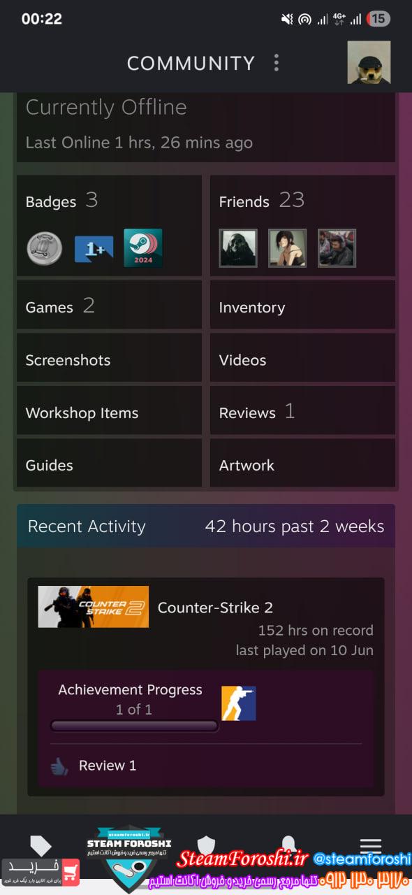 خرید اکانت cs go کد 15193