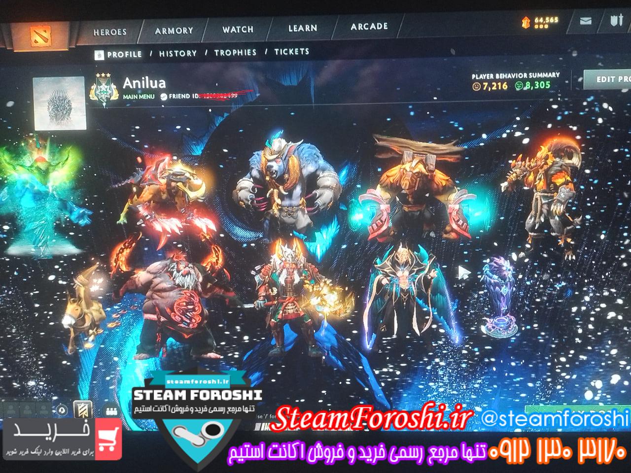 خرید اکانت دوتا 2 کد 15203